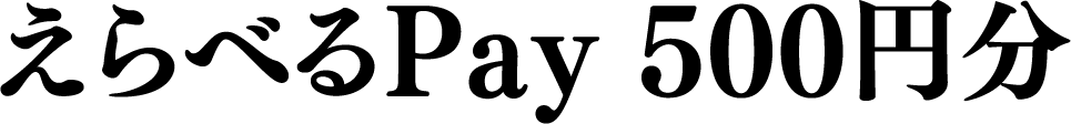 えらべるPay 500円分